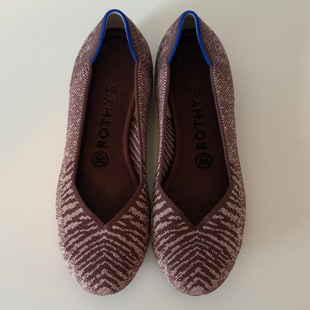 Rothy's Brown Patterned Flats